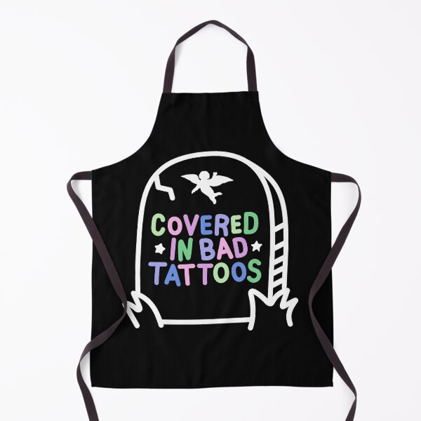 Item preview, Covered in bad tattoos Tombstone - graveyard - grave stone designed and sold by hellomalcolm.