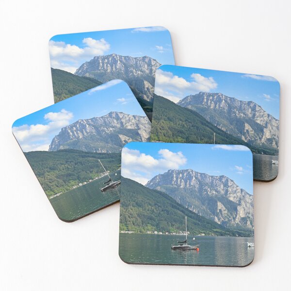 Item preview, Lake Traun Traunsee and mountains landscapes Austria designed and sold by goceris.
