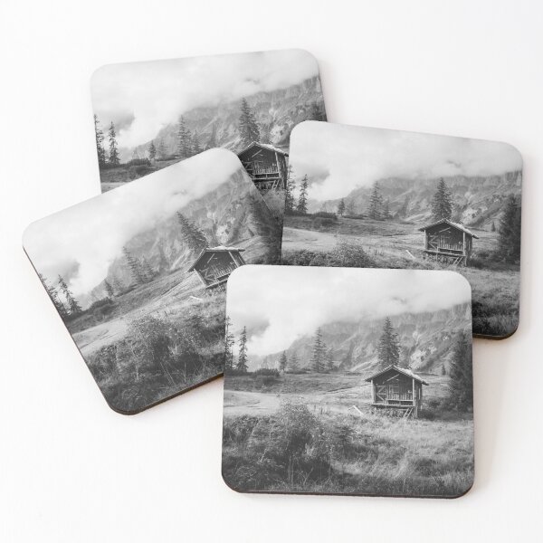 Item preview, Hochkönig Photo Black White - Alps Mountain Hut Salzburger Land designed and sold by Marvin Diehl.