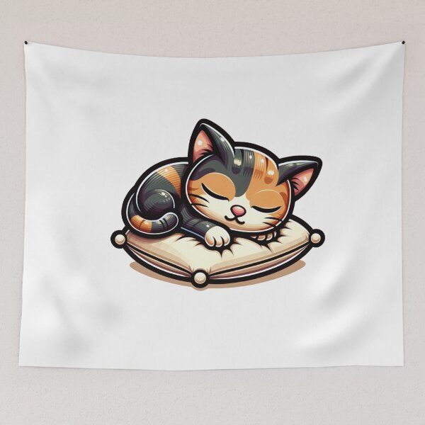 Item preview, Sleeping Tortie Cat designed and sold by VelosityPrints.
