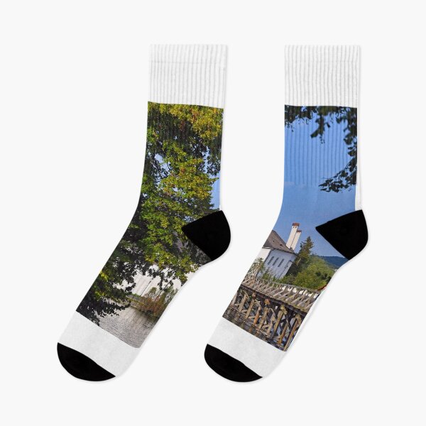 Item preview, Castle Schloss Ort Orth on lake Traunsee in Gmunden summertime designed and sold by goceris.