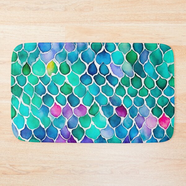Item preview, Aquatic Watercolor Mermaid Scales Seamless Pattern designed and sold by Tom-Johnson.
