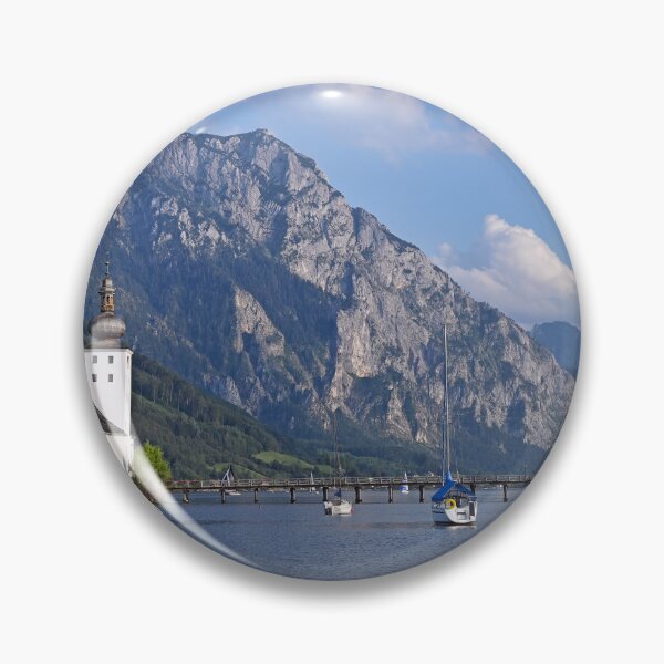 Item preview, Castle Schloss Ort Orth on lake Traunsee in Gmunden landascape designed and sold by goceris.