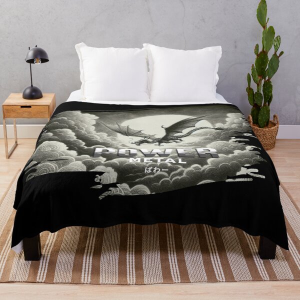 Item preview, Power metal, black and white anime style designed and sold by Animetal-Shop.