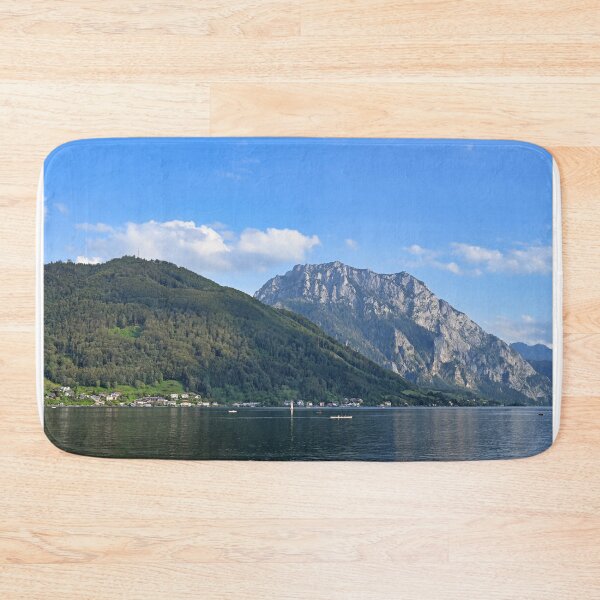 Item preview, Lake Traun Traunsee and mountains landscapes Austria summertime designed and sold by goceris.