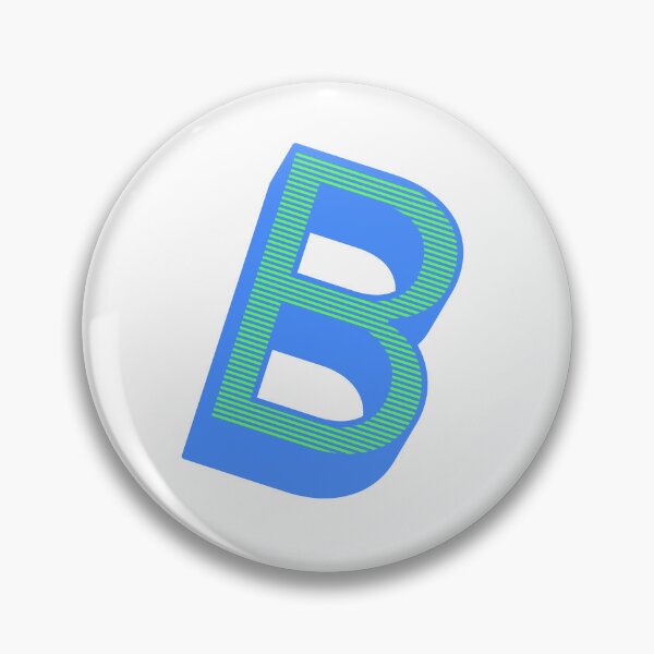 Item preview, Isometric Striped Letter B | Capital Letters - Stripe Typography Collection designed and sold by uncoXab.