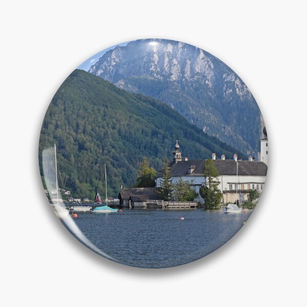 Item preview, Castle Schloss Ort Orth on lake Traunsee in Gmunden landascape Austria designed and sold by goceris.