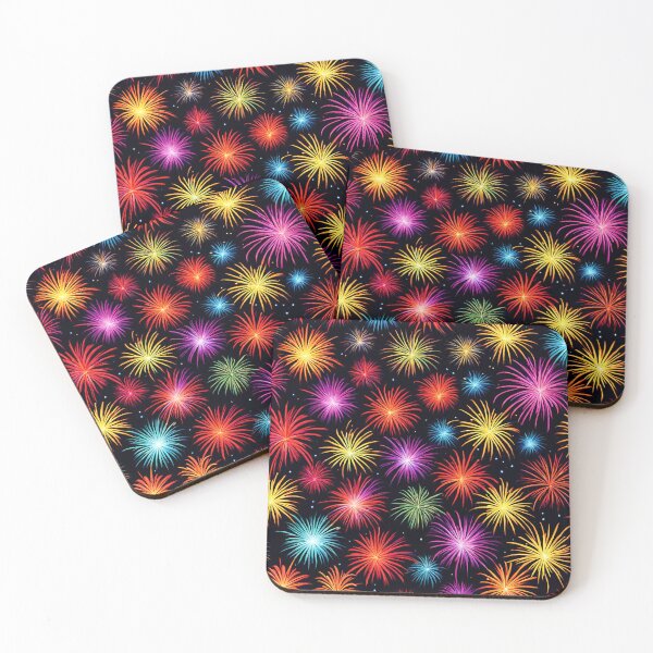 Item preview, Energetic Colorful Fireworks Celebration Pattern designed and sold by Tom-Johnson.