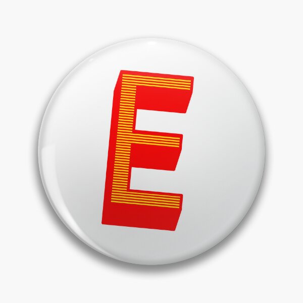 Item preview, Isometric Striped Letter E | Capital Letters - Stripe Typography Collection designed and sold by uncoXab.