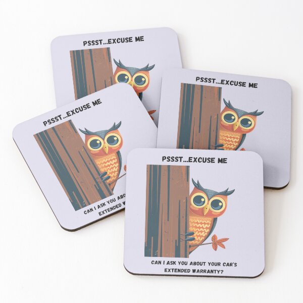 Item preview, Can I Ask You About Your Car's Extended Warranty? Blk Moon Owl Design designed and sold by BlkMoonShop.