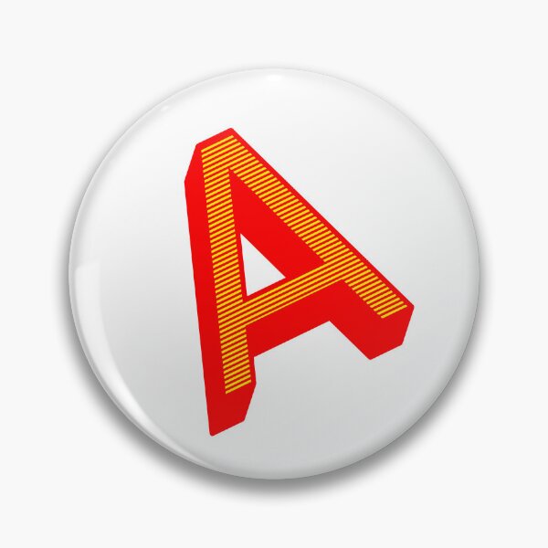 Item preview, Isometric Striped Letter A | Capital Letters - Stripe Typography Collection designed and sold by uncoXab.