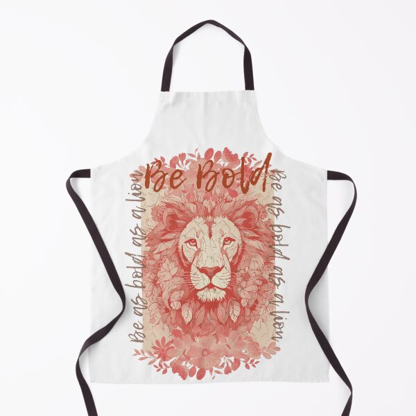Item preview, Red-hued Be As Bold As A Lion designed and sold by LionGear.