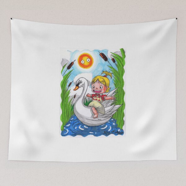 Item preview, The Girl and the Swan designed and sold by ajhockham.