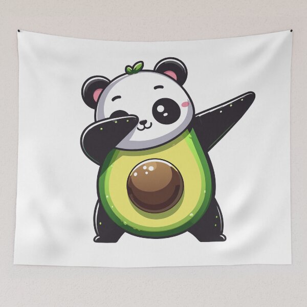 Item preview, Kawaii Avocado Panda Dabbing designed and sold by Designowner.