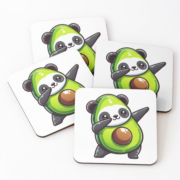 Item preview, Kawaii Avocado Panda - Cute Fusion Character Art designed and sold by Designowner.
