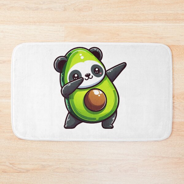 Item preview, Kawaii Avocado Panda - Cute Fusion Character Art designed and sold by Designowner.