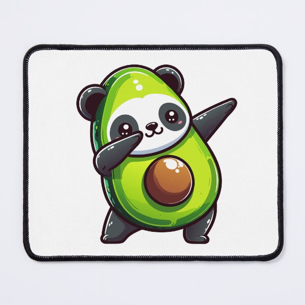 Item preview, Kawaii Avocado Panda - Cute Fusion Character Art designed and sold by Designowner.