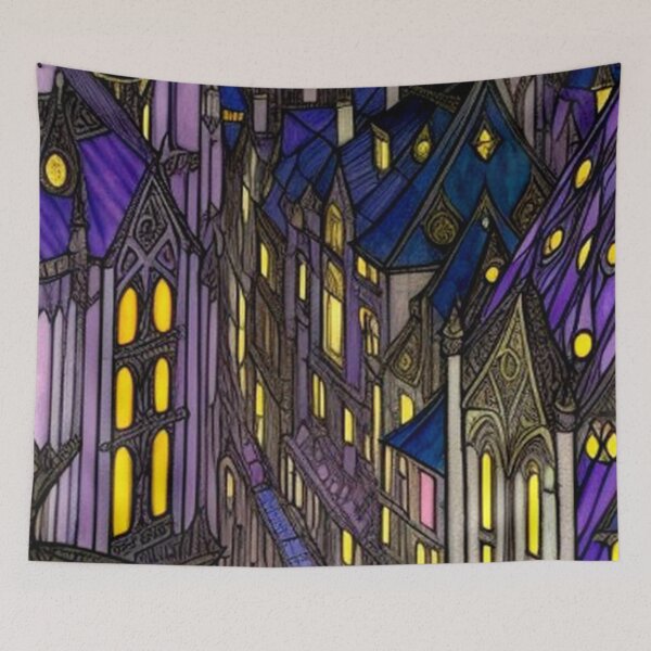 Item preview, Classic Vintage Abstract Gothic City designed and sold by TheDarkWardrobe.