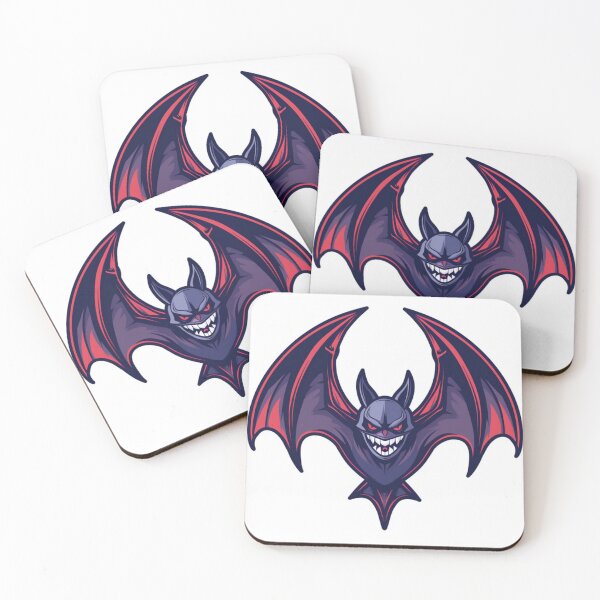 Item preview, red black bat illustration designed and sold by asep sarifudin.