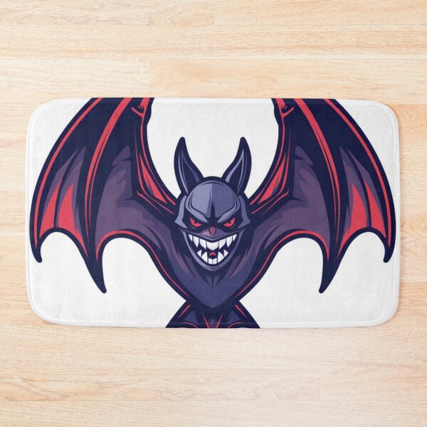 Item preview, red black bat illustration designed and sold by asep sarifudin.