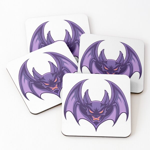 Item preview, black purple bat illustration designed and sold by asep sarifudin.