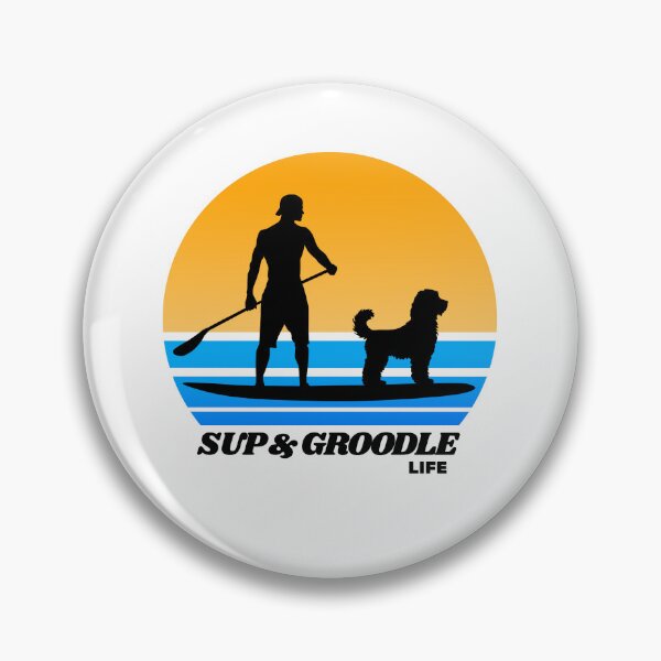 Item preview, SUP and Groodle Life Standup Paddleboarding Dog Dad designed and sold by Guarddogdrive.