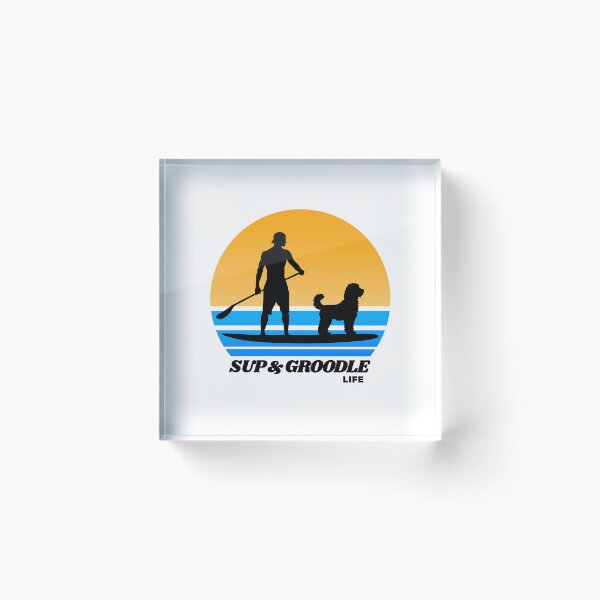 Item preview, SUP and Groodle Life Standup Paddleboarding Dog Dad designed and sold by Guarddogdrive.