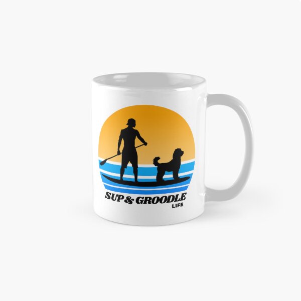 Item preview, SUP and Groodle Life Standup Paddleboarding Dog Dad designed and sold by Guarddogdrive.