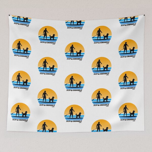 Item preview, SUP and Groodle Life Standup Paddleboarding Dog Dad designed and sold by Guarddogdrive.