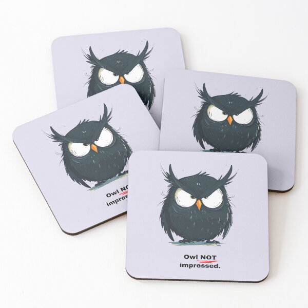 Item preview, Owl Not Impressed - Funny Owl Design designed and sold by BlkMoonShop.