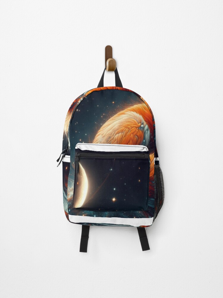 Thumbnail 1 of 3, Backpack, Fox in the space designed and sold by RouxMain28.