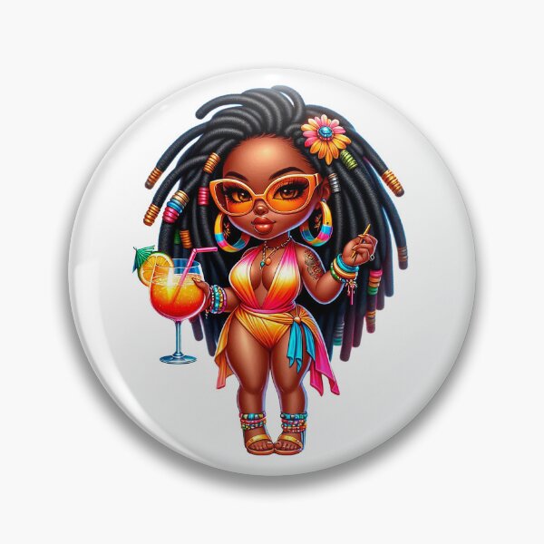 Item preview, Swimwear Chibi Doll, Summer Chibi Doll, Summer Chibi Girl, Beach Chibi, Swimsuit Chibi, Afro Chibi. designed and sold by gabrielakrall.