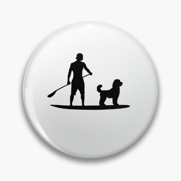 Item preview, Mens SUP Standup Paddleboarding Groodle Dog Dad designed and sold by Guarddogdrive.