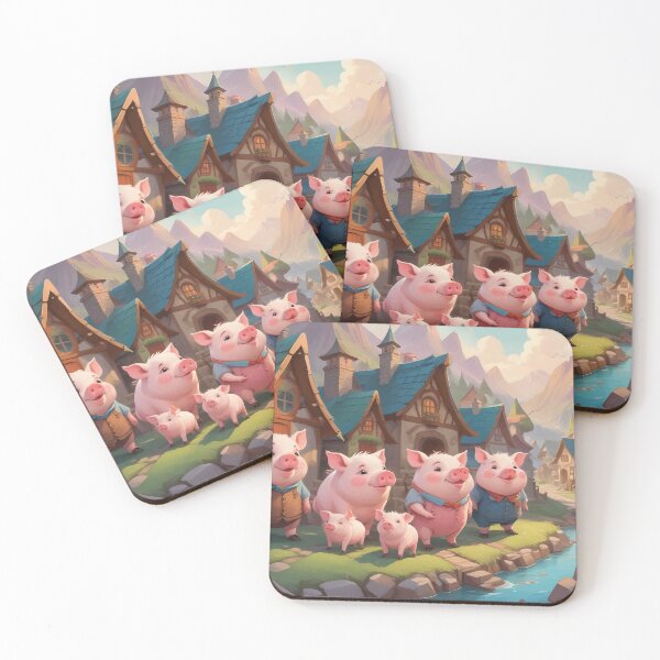 Item preview, Piggy Family Art designed and sold by WildlifeInc.