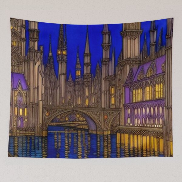 Item preview, Classic Vintage Abstract Gothic City designed and sold by TheDarkWardrobe.