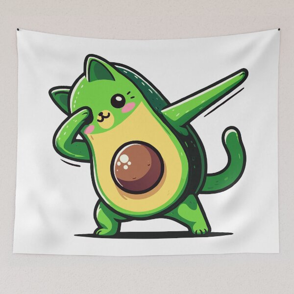 Item preview, Avocado Cat Dabbing designed and sold by Designowner.