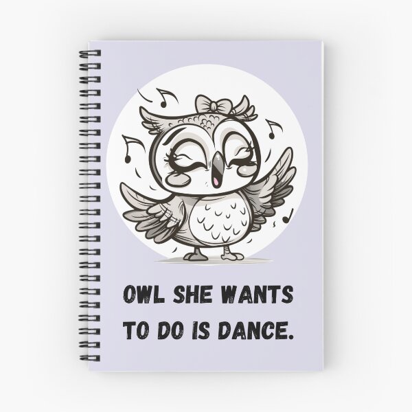 Item preview, Owl She Wants To Do Is Dance - Funny Owl T-Shirt designed and sold by BlkMoonShop.