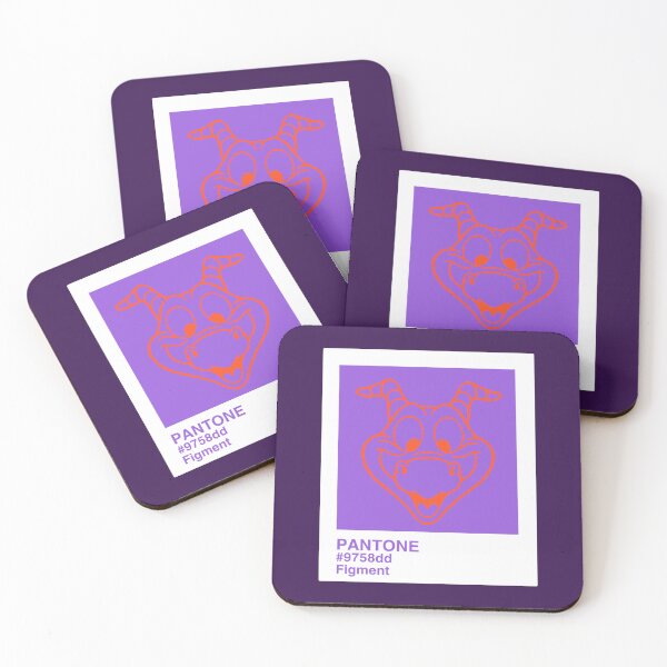 Item preview, Figment Purple Paint Swatch (with orange horns) designed and sold by YonderAndBeyond.