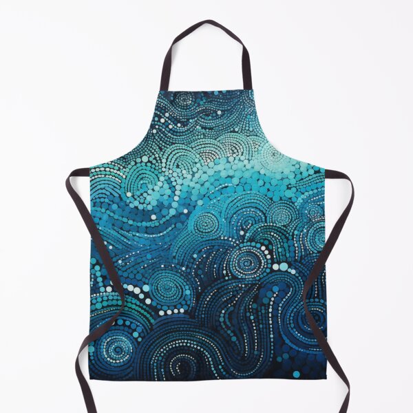 Item preview, Aboriginal Inspired Dot Art - Splash Of Waves designed and sold by GrinGalore.