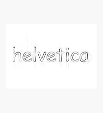 Helvetica Photographic Print