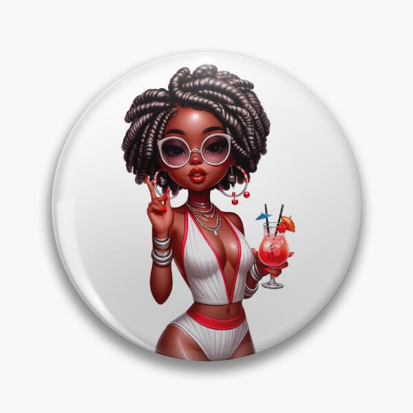 Item preview, Swimwear Chibi Doll, Summer Chibi Doll, Summer Chibi Girl, Beach Chibi, Swimsuit Chibi, Afro Chibi. designed and sold by gabrielakrall.