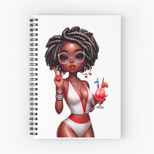 Item preview, Swimwear Chibi Doll, Summer Chibi Doll, Summer Chibi Girl, Beach Chibi, Swimsuit Chibi, Afro Chibi. designed and sold by gabrielakrall.