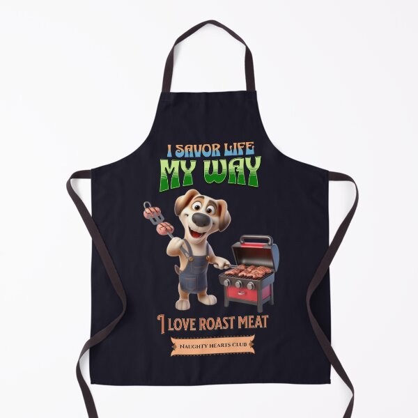 Item preview, Love for roast meat. A dog grilling meat on a grill designed and sold by I-love-music.