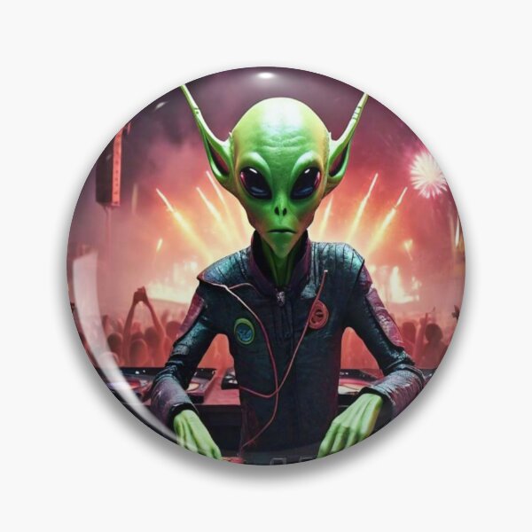Item preview, Alien DJ with Long Ears designed and sold by ElevatedElite.