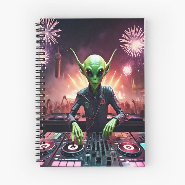 Item preview, Alien DJ with Long Ears designed and sold by ElevatedElite.