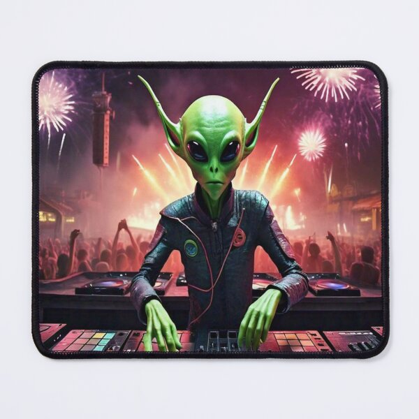 Item preview, Alien DJ with Long Ears designed and sold by ElevatedElite.