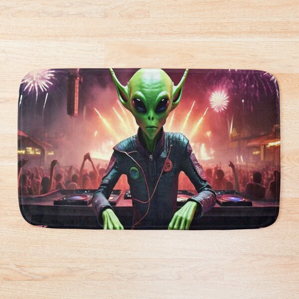 Item preview, Alien DJ with Long Ears designed and sold by ElevatedElite.