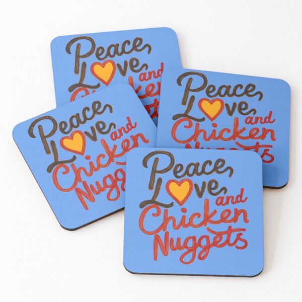 Item preview, Paz, amor y nuggets de pollo. designed and sold by TheCatmeow2000.