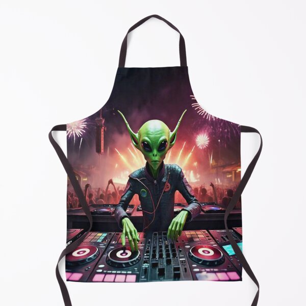 Item preview, Alien DJ with Long Ears designed and sold by ElevatedElite.