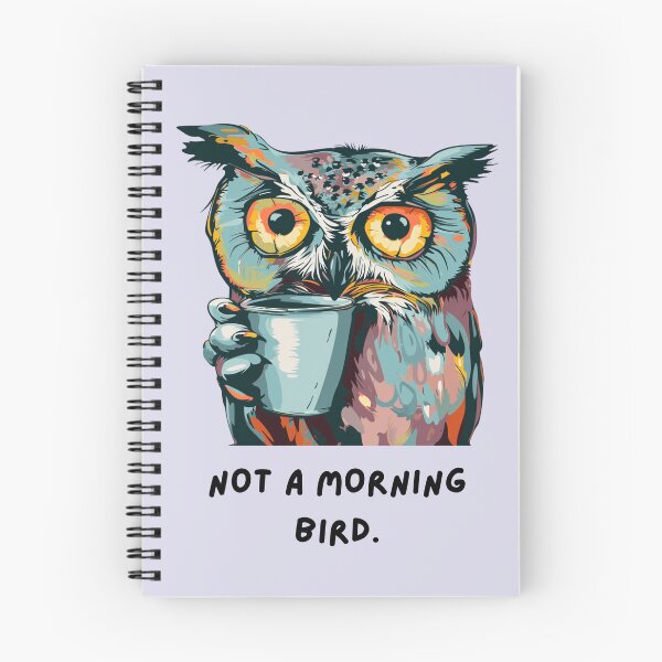 Item preview, Not a Morning Bird - Funny Owl Design designed and sold by BlkMoonShop.